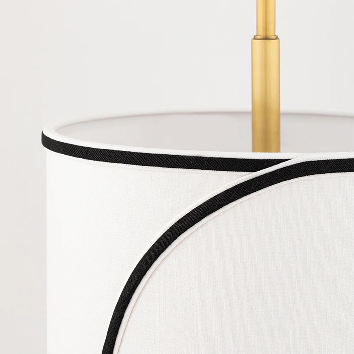Close view of Roven pendant shade and stem