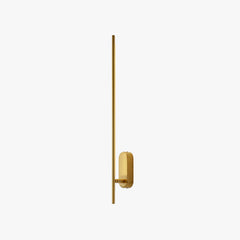 Staafvormige metalen wandlamp -