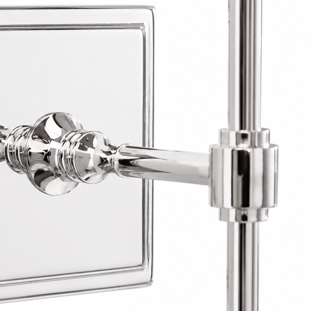 Close-up of Derlina chrome wall plate